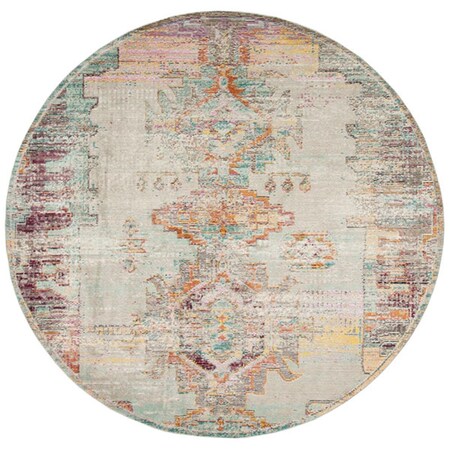 Safavieh 12 x 18 ft. Crystal 517P Power Loomed Round Area Rug; Light Grey & Purple CRS517P-1218